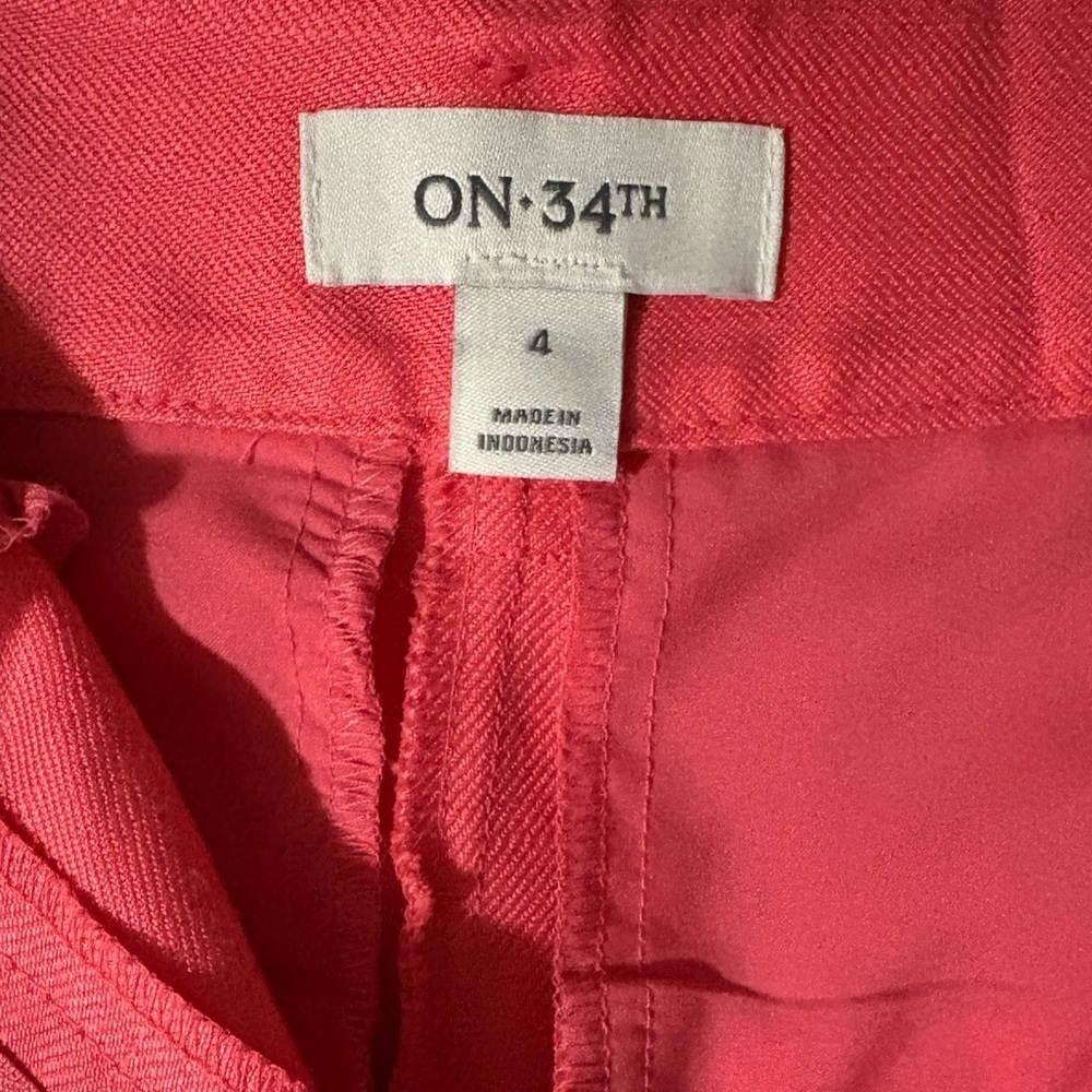 ON 34th Pink shorts size 4 - Picture 7 of 8